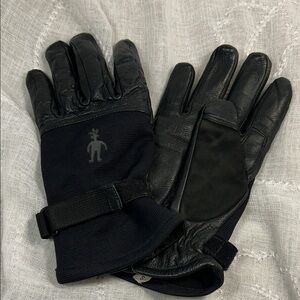 Smartwool leather winter gloves stamped sz S